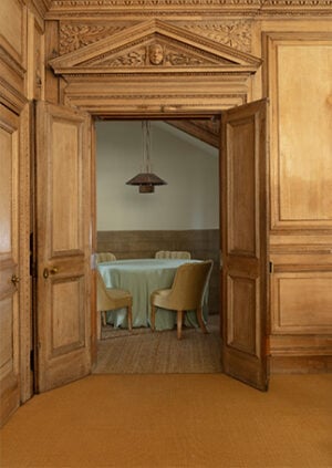 The Rattan Etienne Hanging Light - With Rope: lifestyle