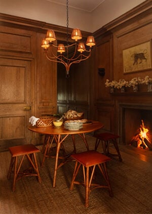The Rattan Garland Hanging Light: lifestyle