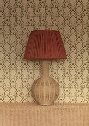 Etched Pineapple Wallpaper - Moss: lifestyle