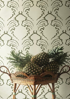 Pineapple Frond Wallpaper - Moss: lifestyle