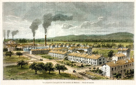 View of some Mulhouse factories, Archives municipales de Mulhouse