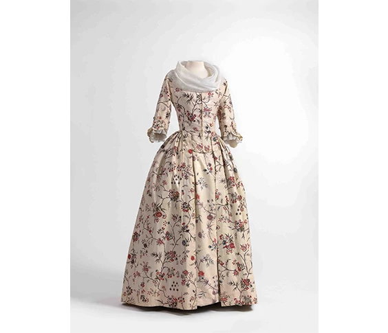 Gown made of India Chintz, ca. 1770-1790, MoMu Fashion Museum, Province of Antwerp