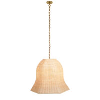David Netto - The Rattan Big Bad Kitty Hanging Light - With Chain gallery