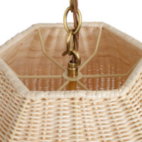 David Netto - The Rattan Big Bad Kitty Hanging Light - With Chain gallery