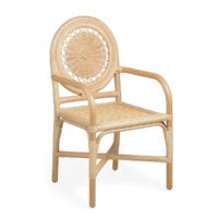 The Rattan Carousel Dining Chair - With Arms gallery