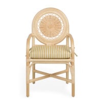 The Rattan Carousel Dining Chair - With Arms gallery
