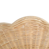 The Rattan Scallop Flush Ceiling Light - Large gallery