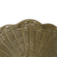 The Rattan Scallop Flush Ceiling Light - Large gallery