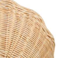The Rattan Scallop Flush Ceiling Light - Small gallery