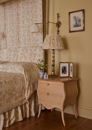 The Rattan Virginia Bedside Chest: lifestyle